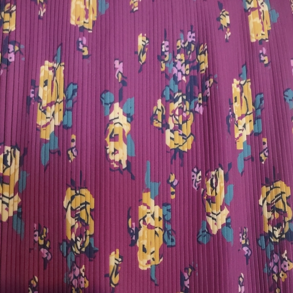 Modcloth Floral Pleated Mini Chiffon Skirt Size M - Picture 7 of 10